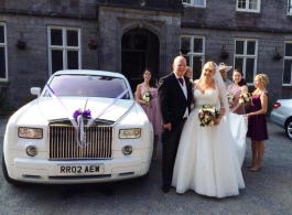 Rolls Royce Phantom wedding car hire in Torquay